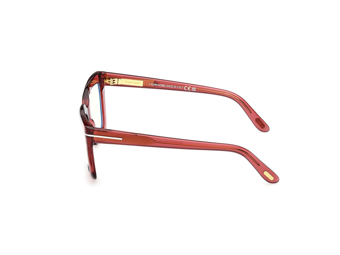 Occhiali da vista tom ford ft6093-b 069 burdeos cat eye femenino taglia 53mm - Vista dettagliata