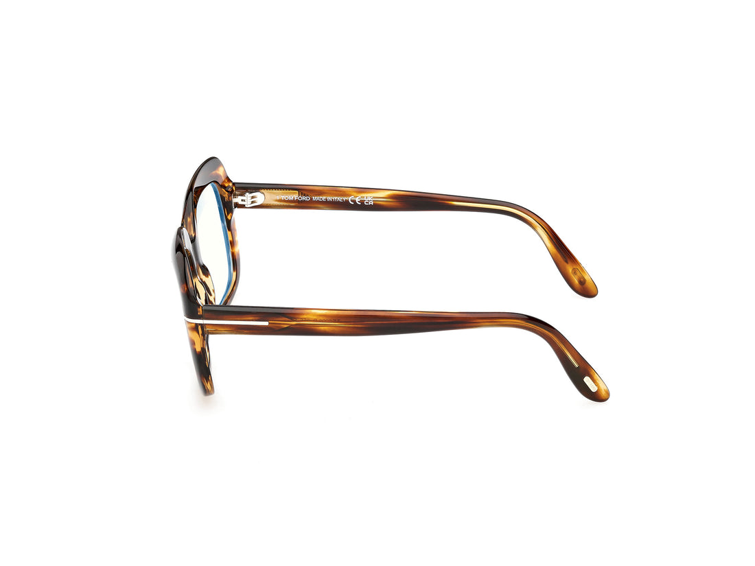 Occhiali da vista tom ford ft6096-b 055 havana rectangular femenino taglia 53mm - Vista dettagliata