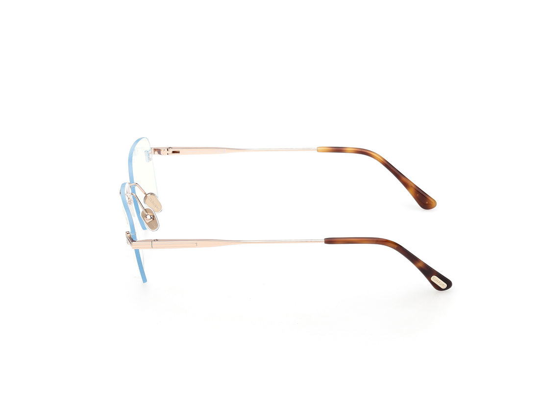 Occhiali da vista tom ford ft6117-b 028 dorado rectangular unisex taglia 54mm - Vista dettagliata