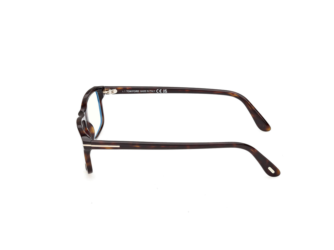 Occhiali da vista tom ford ft6119-b 052 havana rectangular masculino taglia 55mm - Vista dettagliata