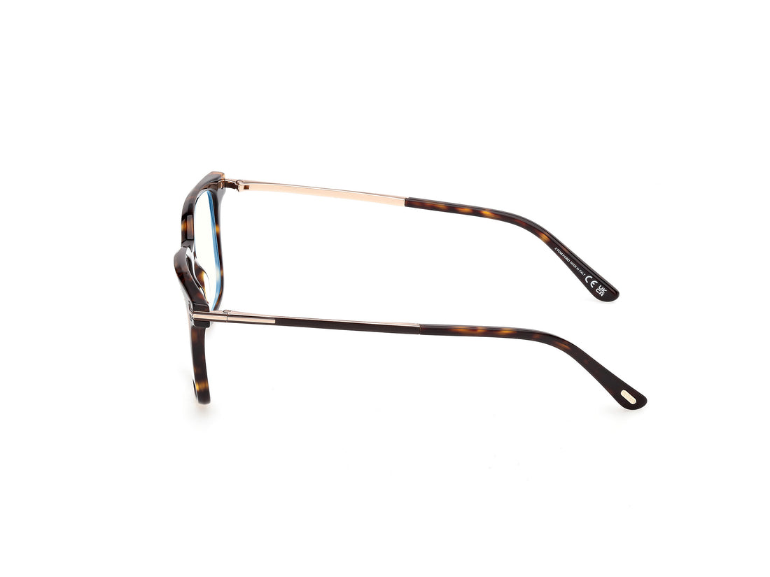 Brillen tom ford ft6124-b 052 havana square masculino größe 53mm - Detailansicht