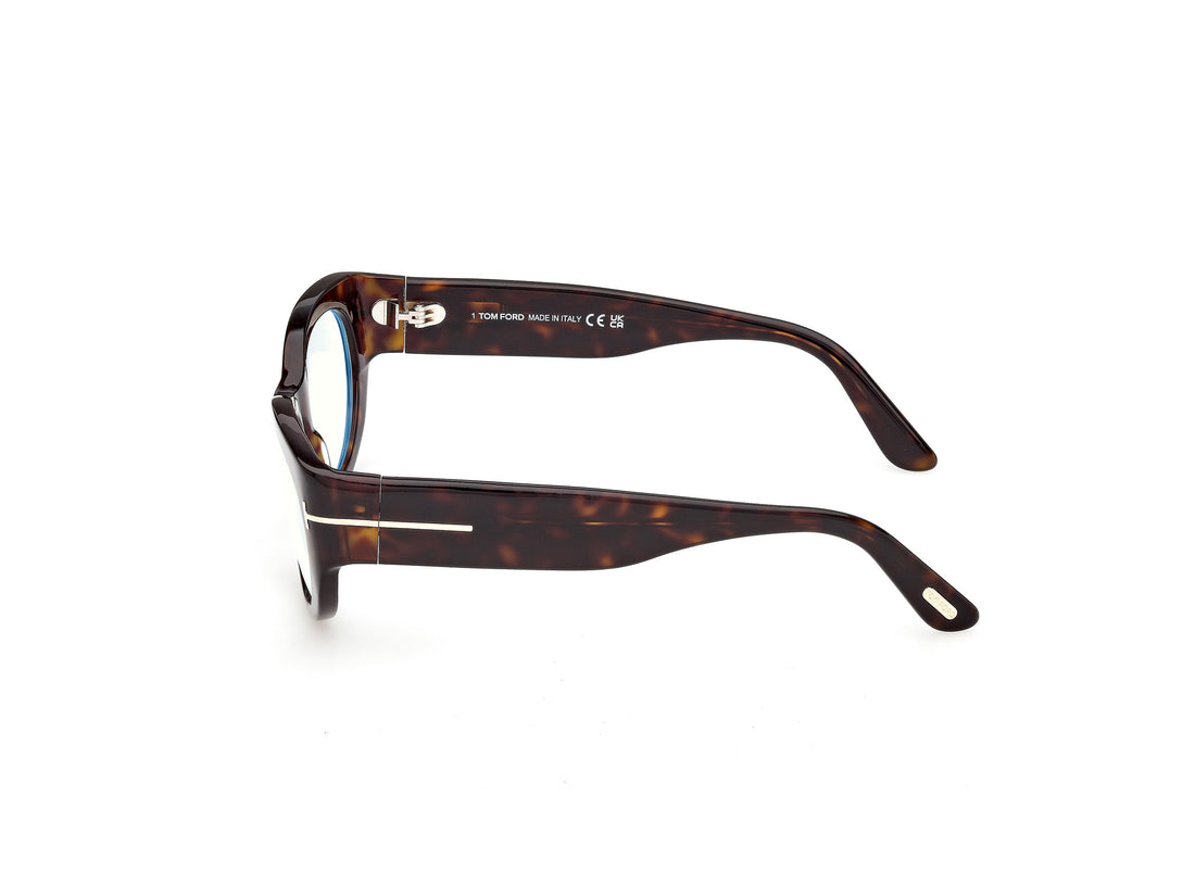 Occhiali da vista tom ford ft6133-b 052 havana oval femenino taglia 54mm - Vista dettagliata