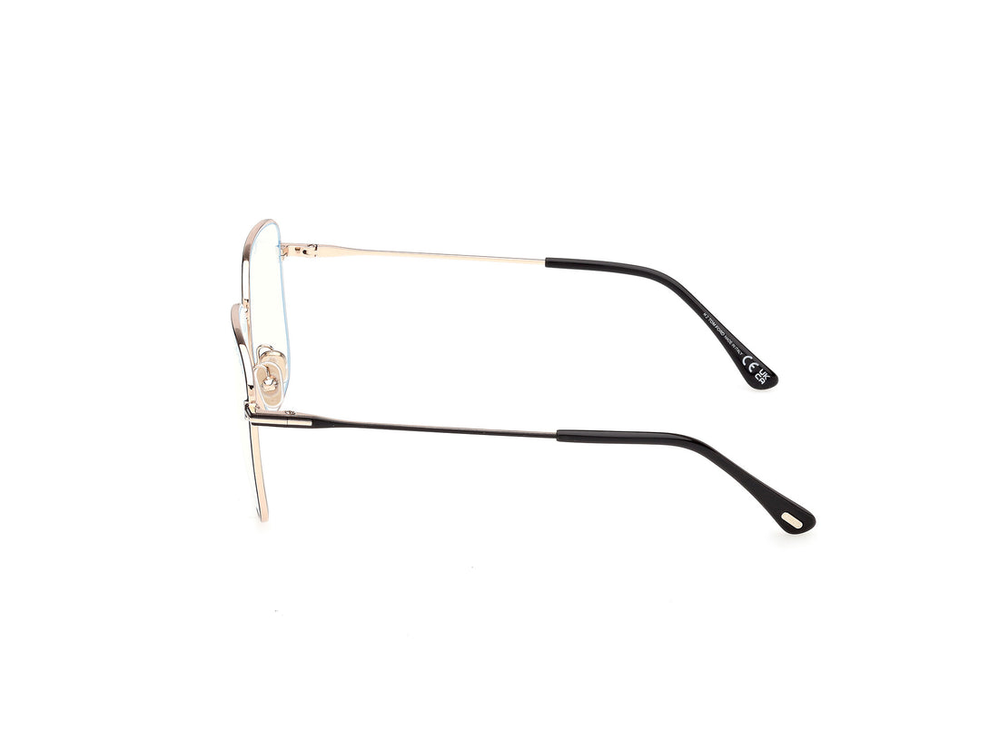 Occhiali da vista tom ford ft6136-b 001 negro square femenino taglia 56mm - Vista dettagliata