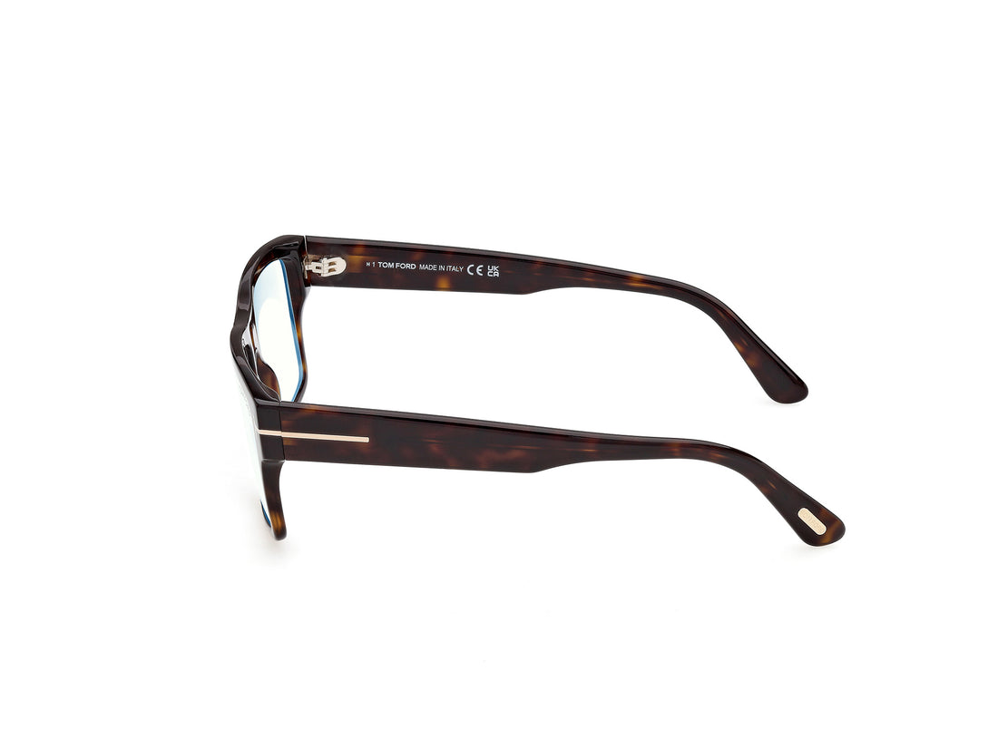 Brillen tom ford ft6168-b 052 havana rectangular masculino größe 55mm - Detailansicht