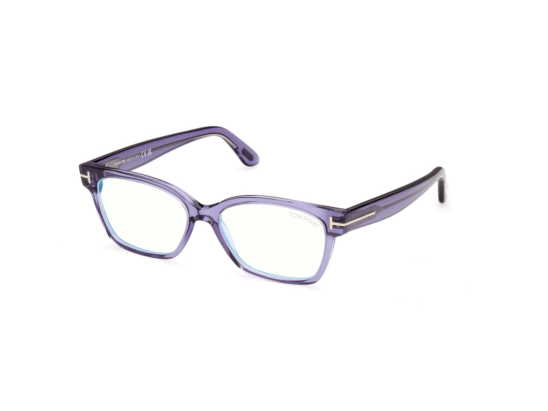 Brillen tom ford ft6171-b 078 violeta rectangular femenino größe 53mm - Hauptansicht