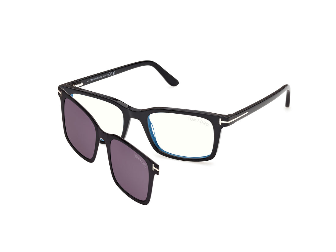 Brillen tom ford ft6175-b 001 negro rectangular masculino größe 53mm - Hauptansicht