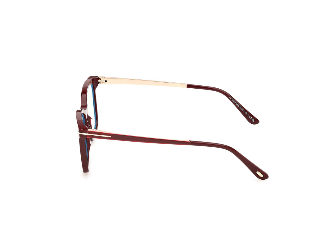 Lunettes de vue tom ford ft6194-b 069 rojo rectangular femenino taille 51mm - Vue détaillée
