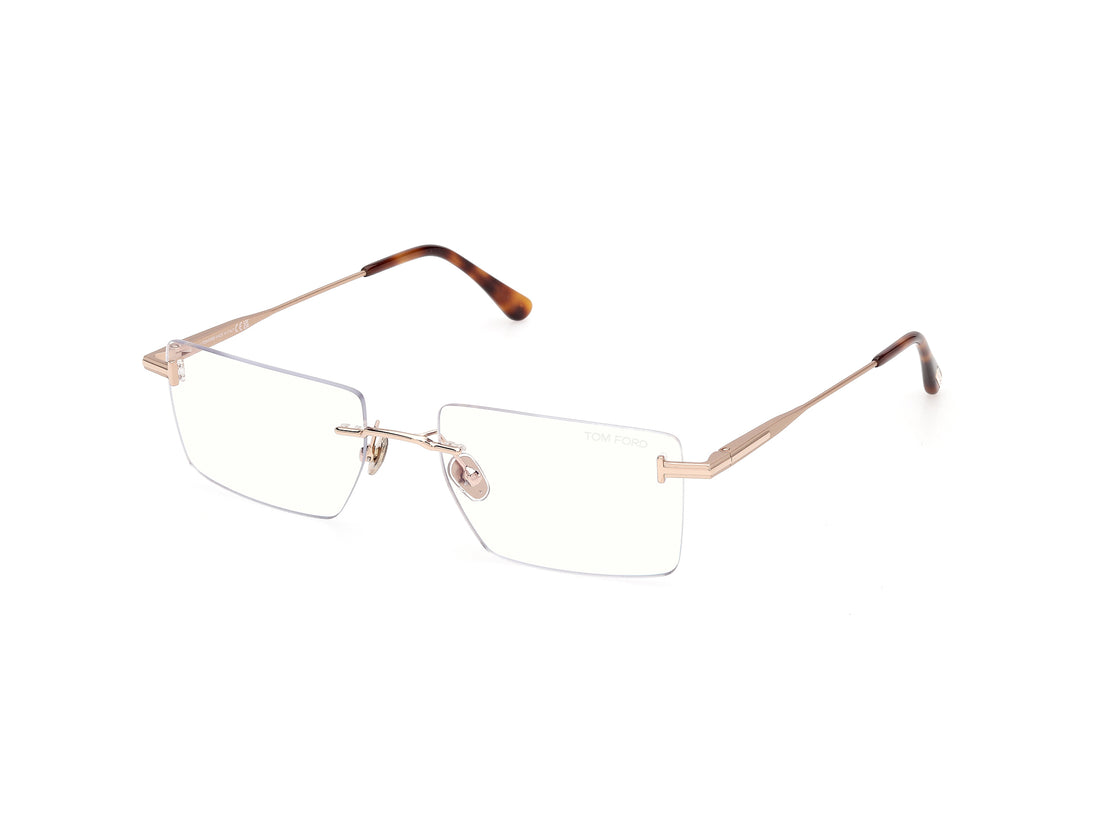 Lunettes de vue tom ford ft6197-b 028 dorado rectangular masculino taille 58mm - Vue principale