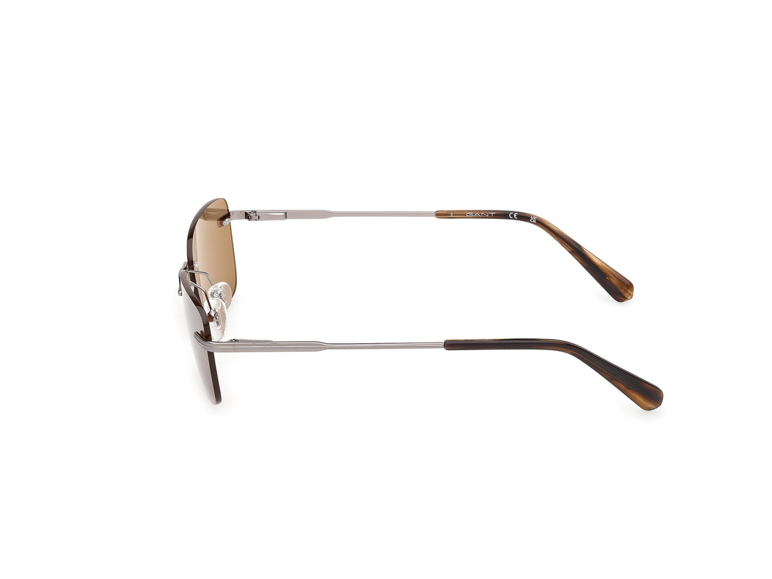 Occhiali da sole gant ga00040 14j plateado rectangular masculino taglia 57mm - Vista dettagliata