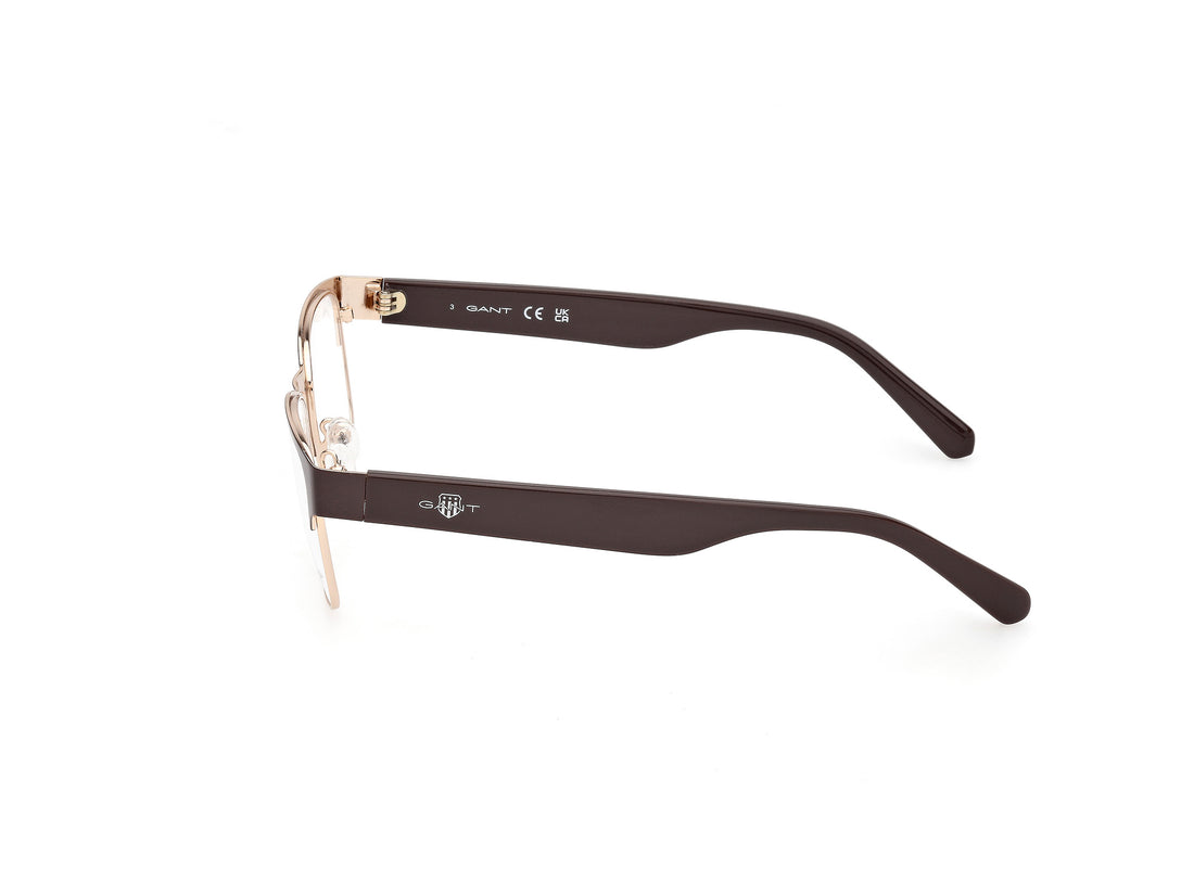Occhiali da vista gant ga50018 048 marron square masculino taglia 54mm - Vista dettagliata