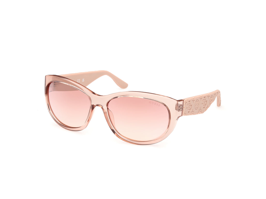 Solglasögon guess gu00131 57u beige oval femenino storlek 60mm - Huvudvy