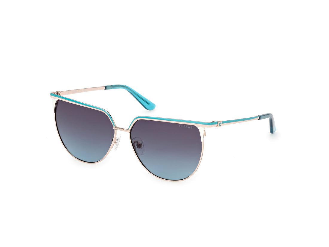 Solglasögon guess gu00132 92w azul cat eye femenino storlek 58mm - Huvudvy