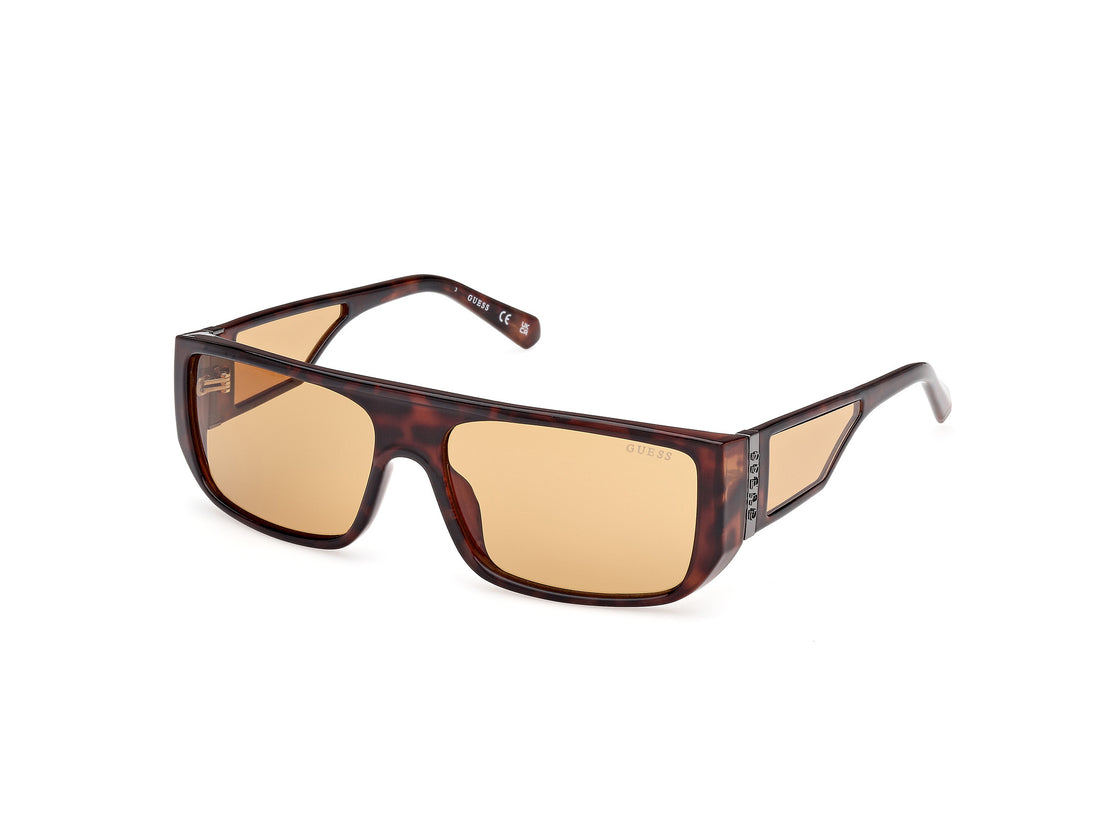 Solglasögon guess gu00136 52e havana rectangular unisex storlek 60mm - Huvudvy