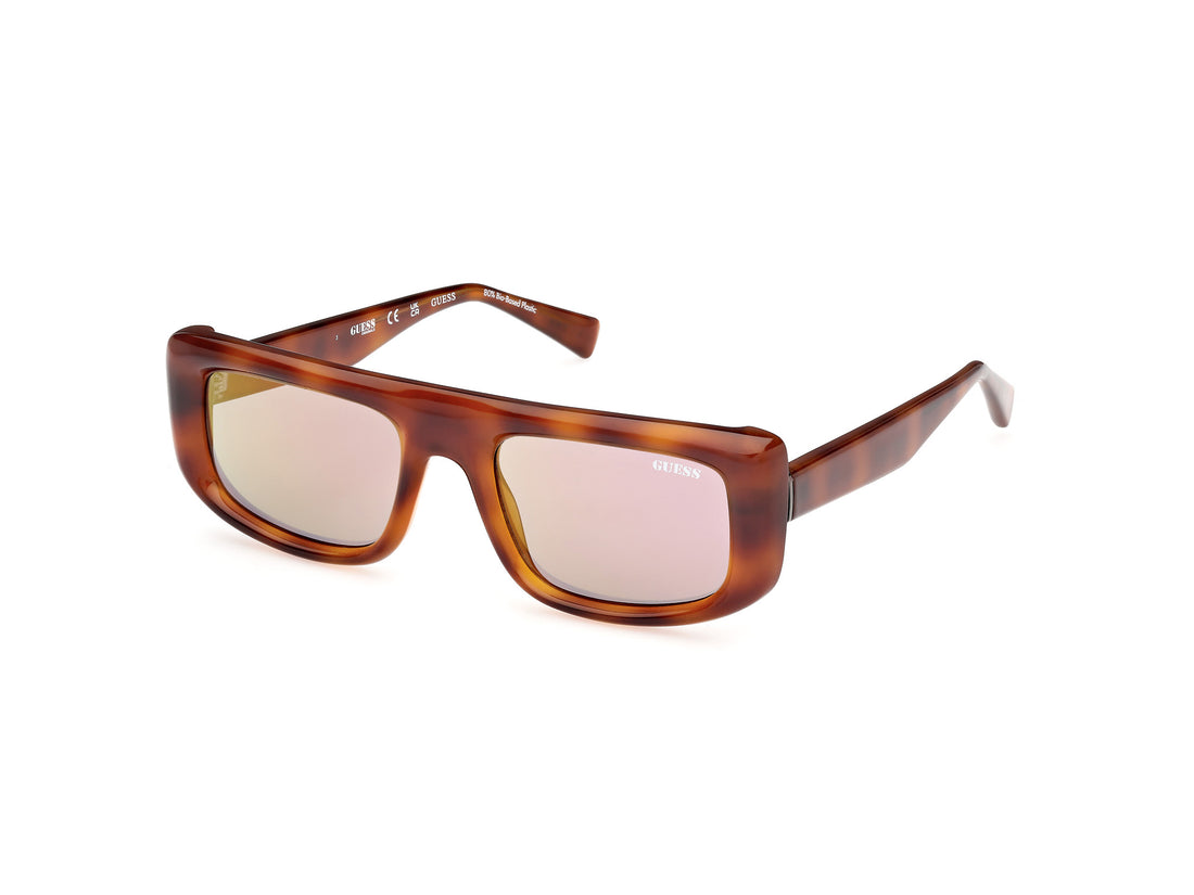 Solglasögon guess gu00138 53c havana rectangular unisex storlek 53mm - Huvudvy