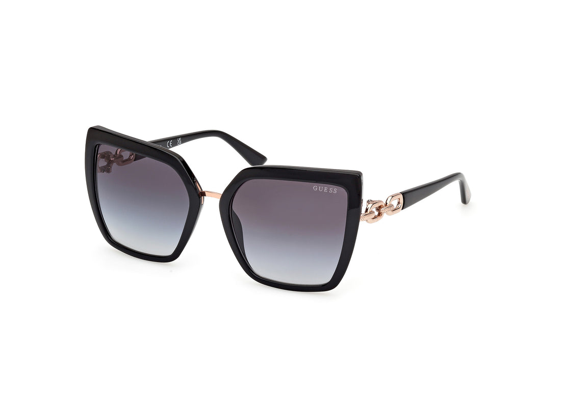 Solglasögon guess gu00160 01b butterfly femenino storlek 55mm - Huvudvy