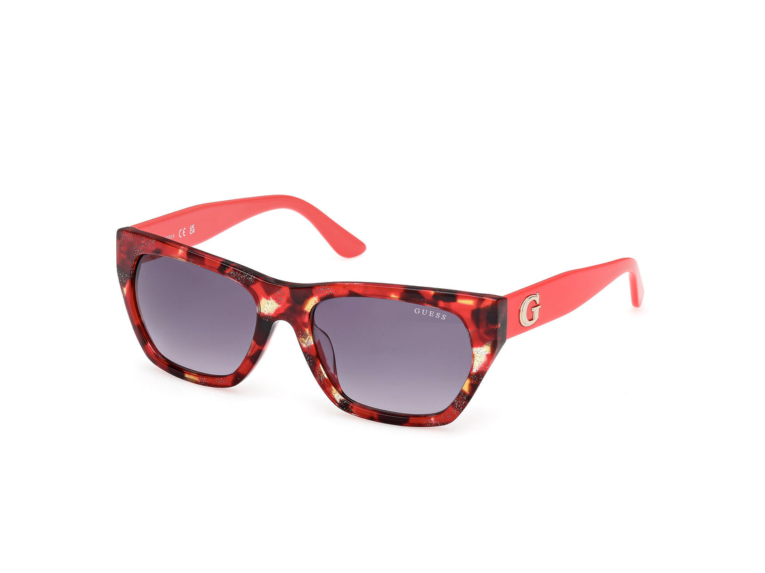 Solglasögon guess gu00203-h 54b havana geometric femenino storlek 56mm - Huvudvy
