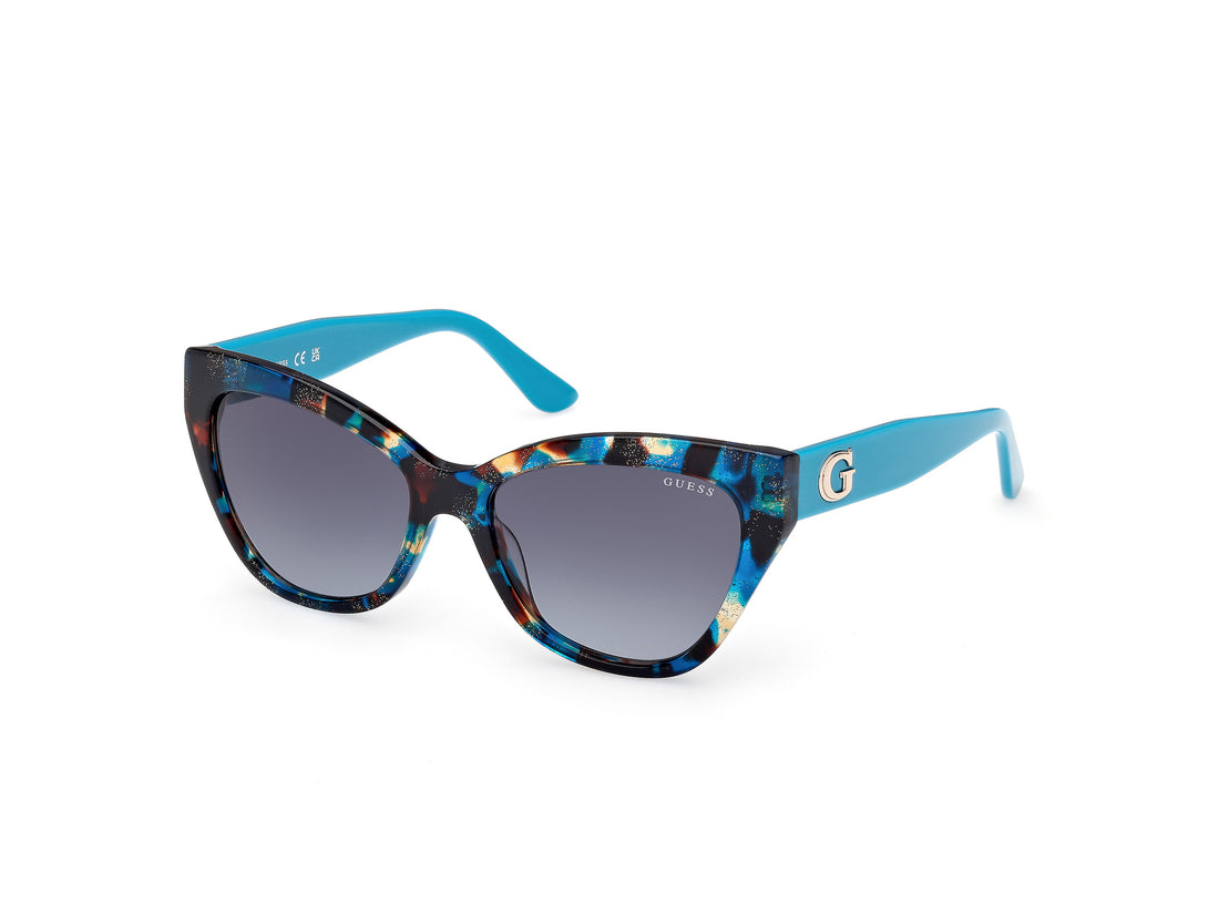 Solglasögon guess gu00204 87p azul cat eye femenino storlek 55mm - Huvudvy