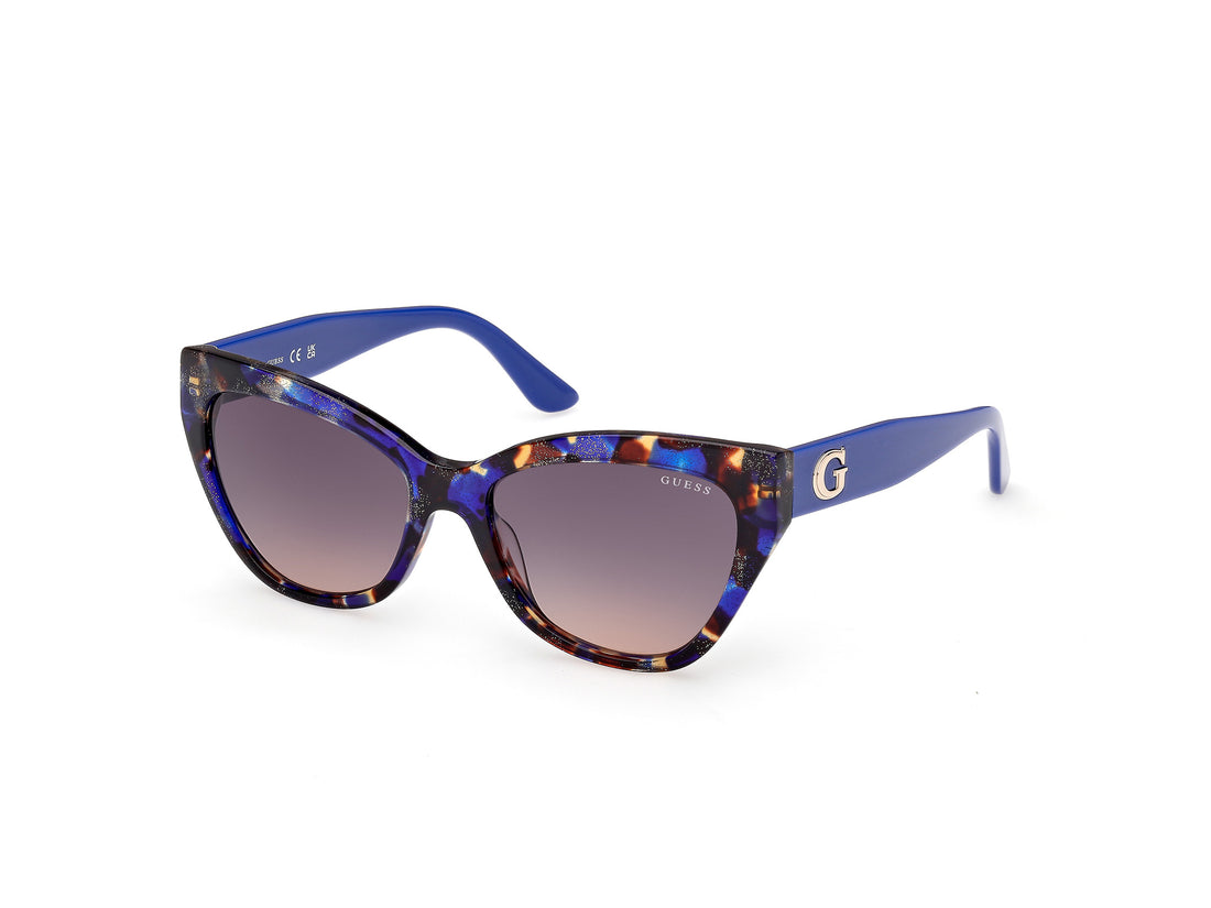 Solglasögon guess gu00204 92f azul cat eye femenino storlek 55mm - Huvudvy