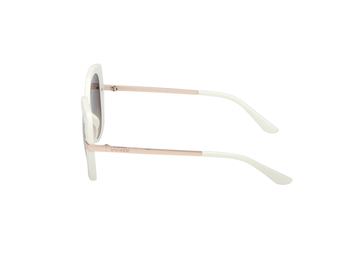 Solglasögon guess gu00215 21b blanco round femenino storlek 55mm - Detaljvy