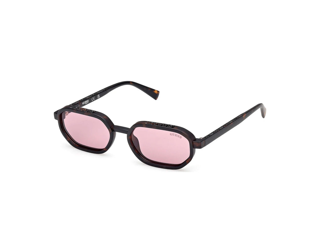 Solglasögon guess gu00233 52y havana geometric unisex storlek 53mm - Huvudvy