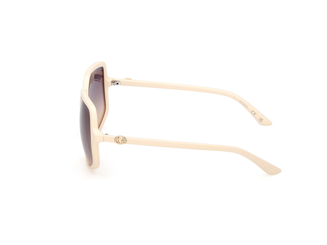 Gafas de sol guess gu00257 25b beige square femenino talla 57mm - Vista de detalle