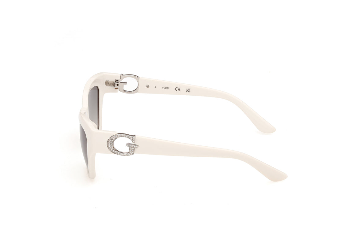 Solglasögon guess gu00360 21p blanco square femenino storlek 55mm - Detaljvy