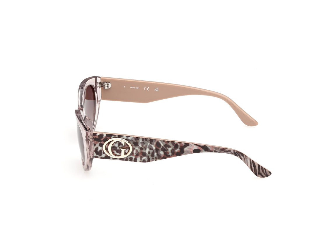 Solglasögon guess gu00362 57f beige oval femenino storlek 54mm - Detaljvy