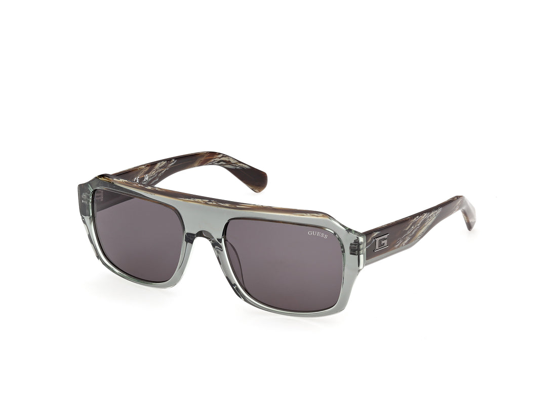 Solglasögon guess gu00367 96a verde square masculino storlek 56mm - Huvudvy