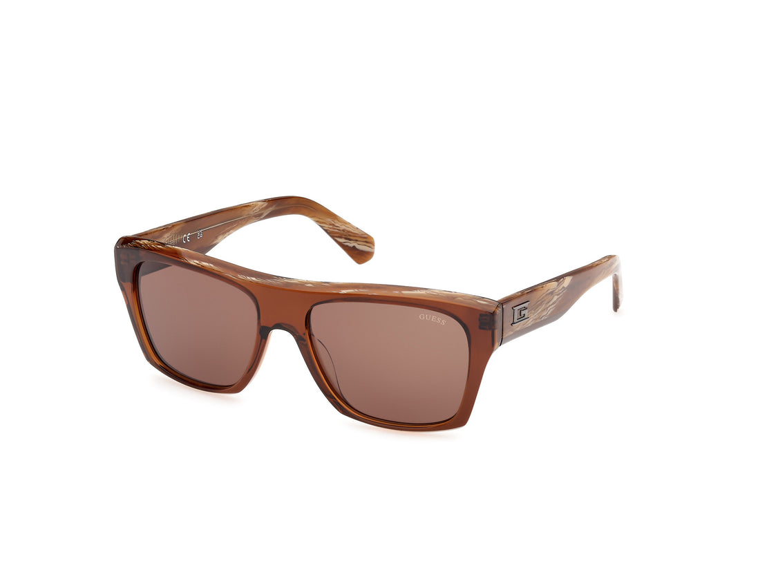 Solglasögon guess gu00368 48e marron square masculino storlek 55mm - Huvudvy