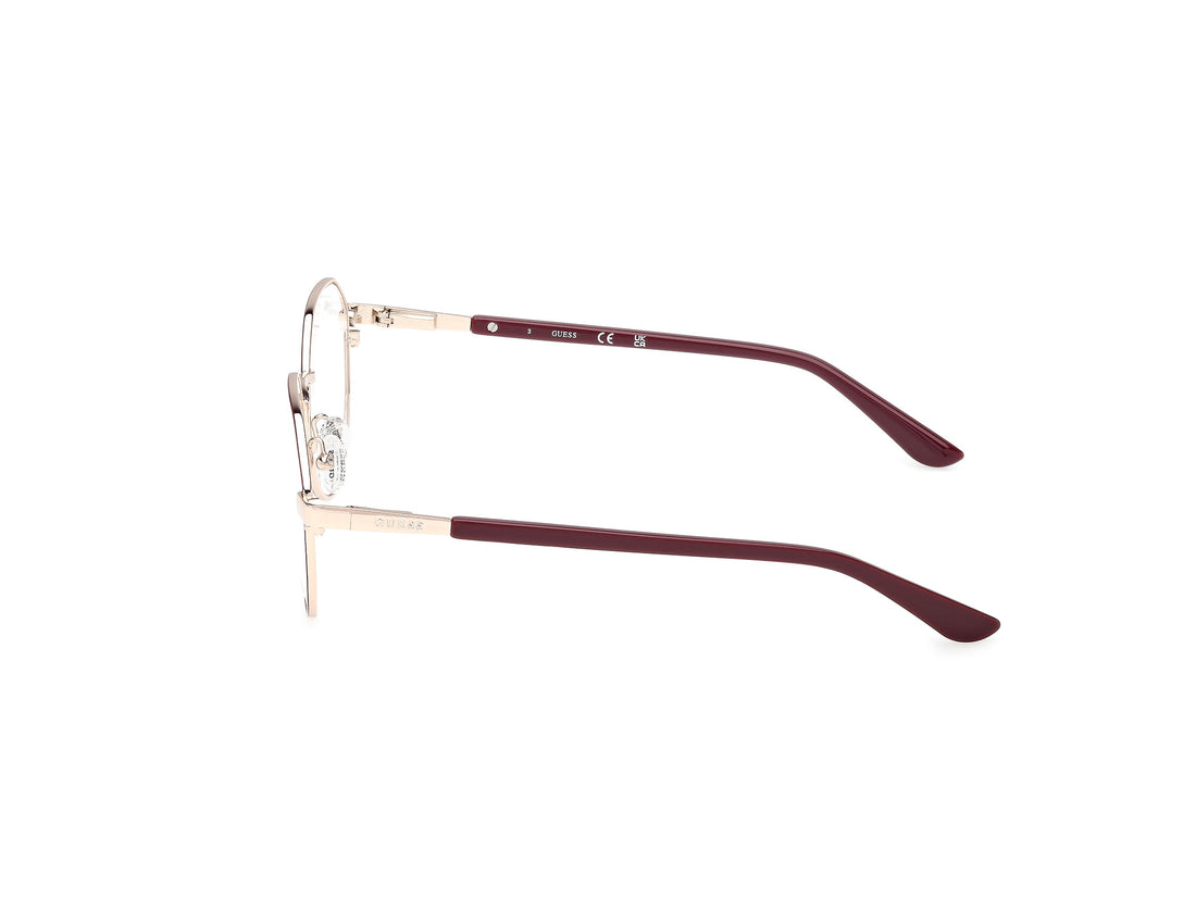 Occhiali da vista guess gu50221 070 burdeos geometric femenino taglia 54mm - Vista dettagliata