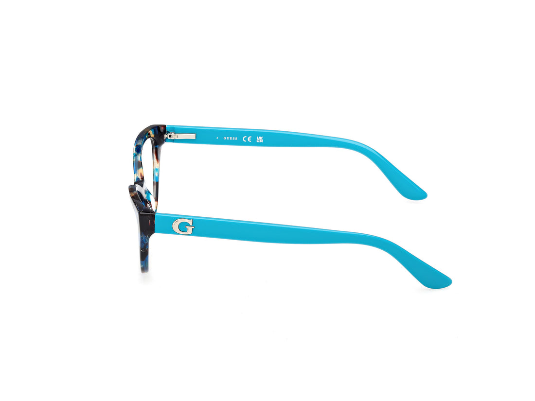 Occhiali da vista guess gu50236 087 azul cat eye femenino taglia 54mm - Vista dettagliata