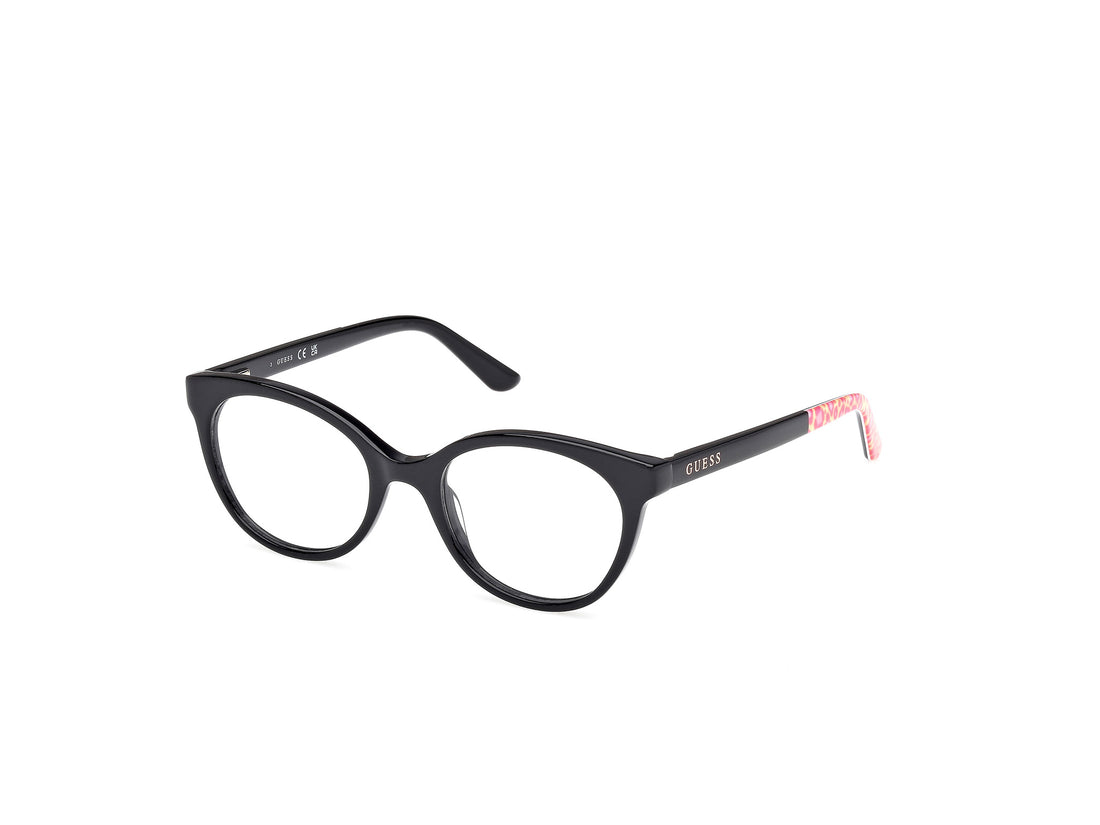 Lunettes de vue guess gu50267 001 negro round femenino taille 46mm - Vue principale
