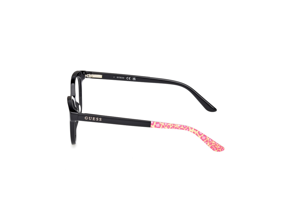 Lunettes de vue guess gu50267 001 negro round femenino taille 46mm - Vue détaillée