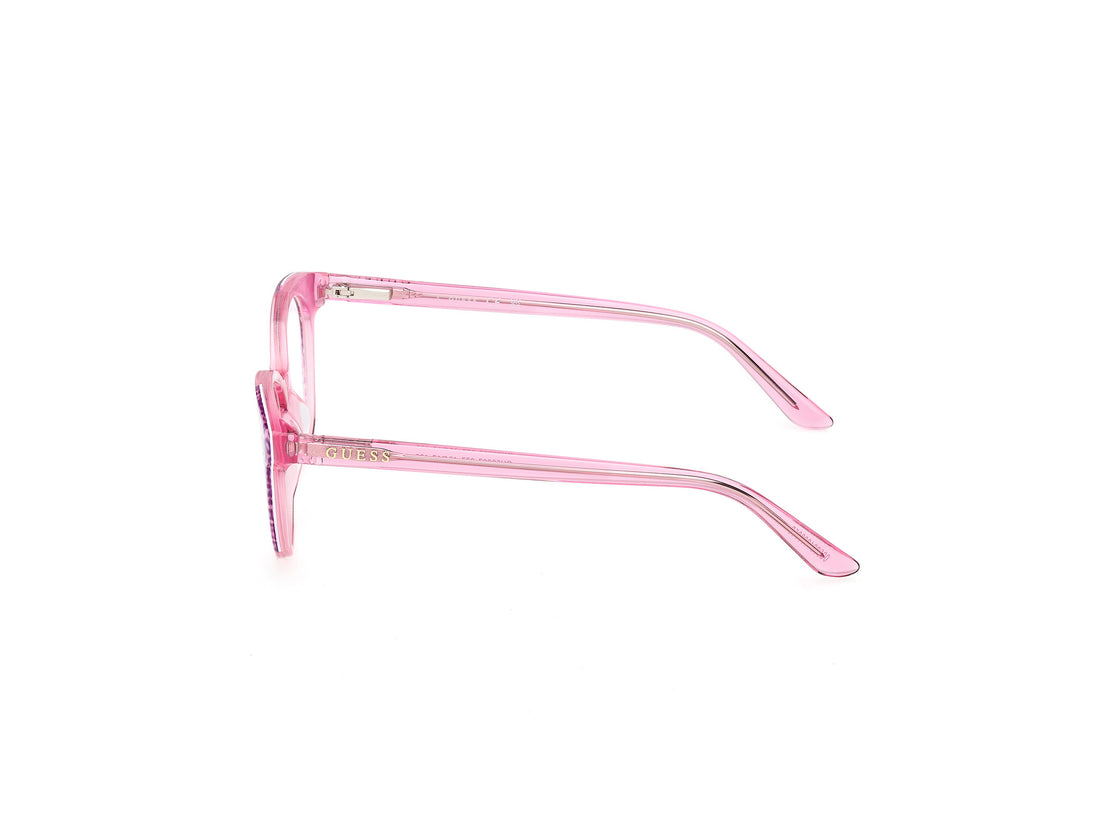 Lunettes de vue guess gu50267 077 rosa round femenino taille 46mm - Vue détaillée