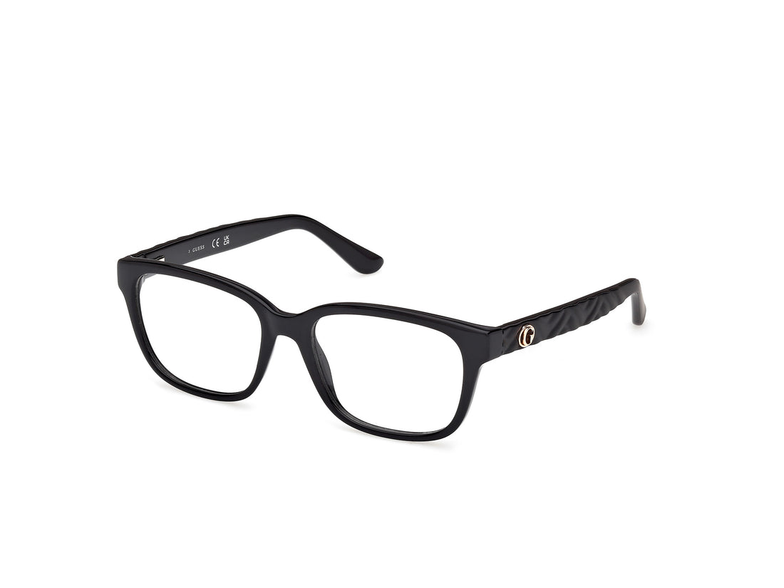 Gafas graduadas guess gu50308 001 negro rectangular femenino talla 55mm - Vista principal