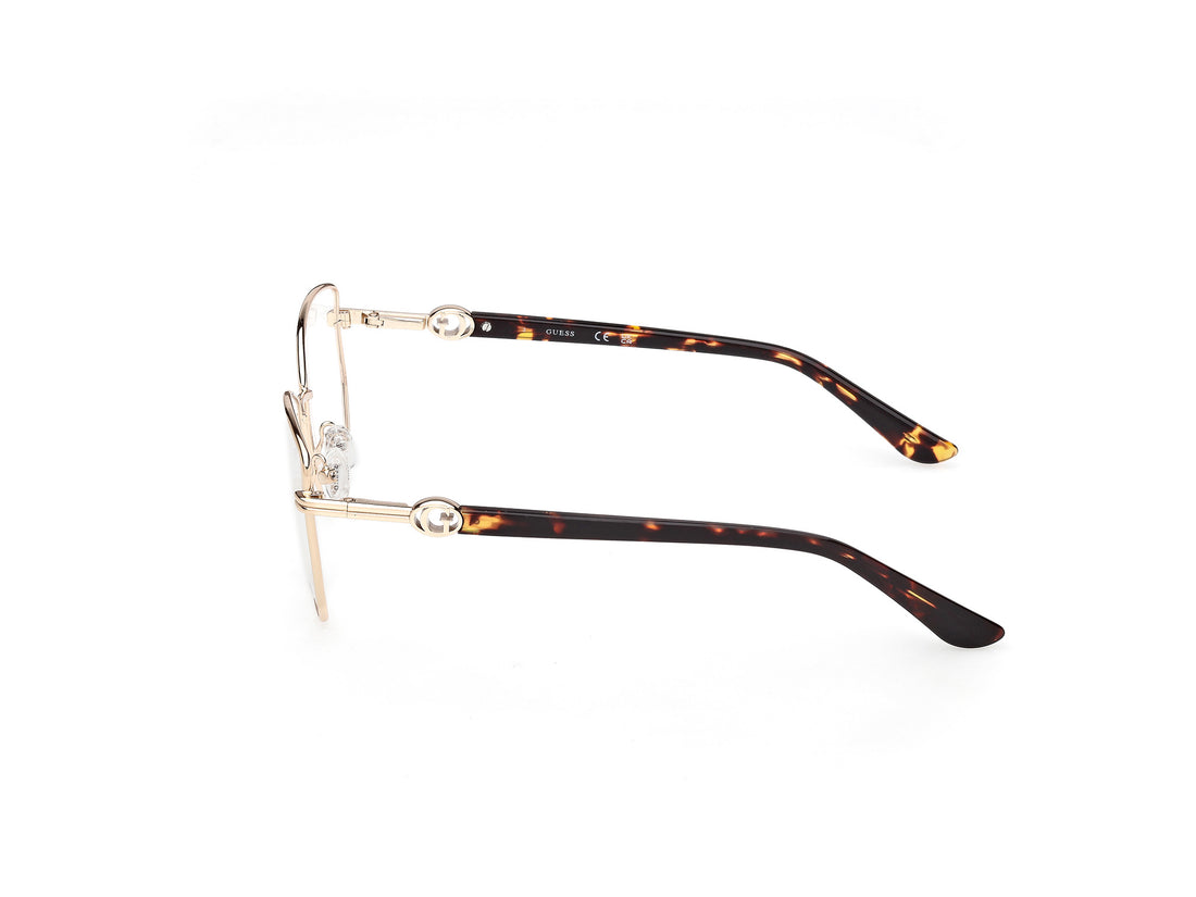 Gafas graduadas guess gu50312 032 dorado geometric femenino talla 54mm - Vista de detalle