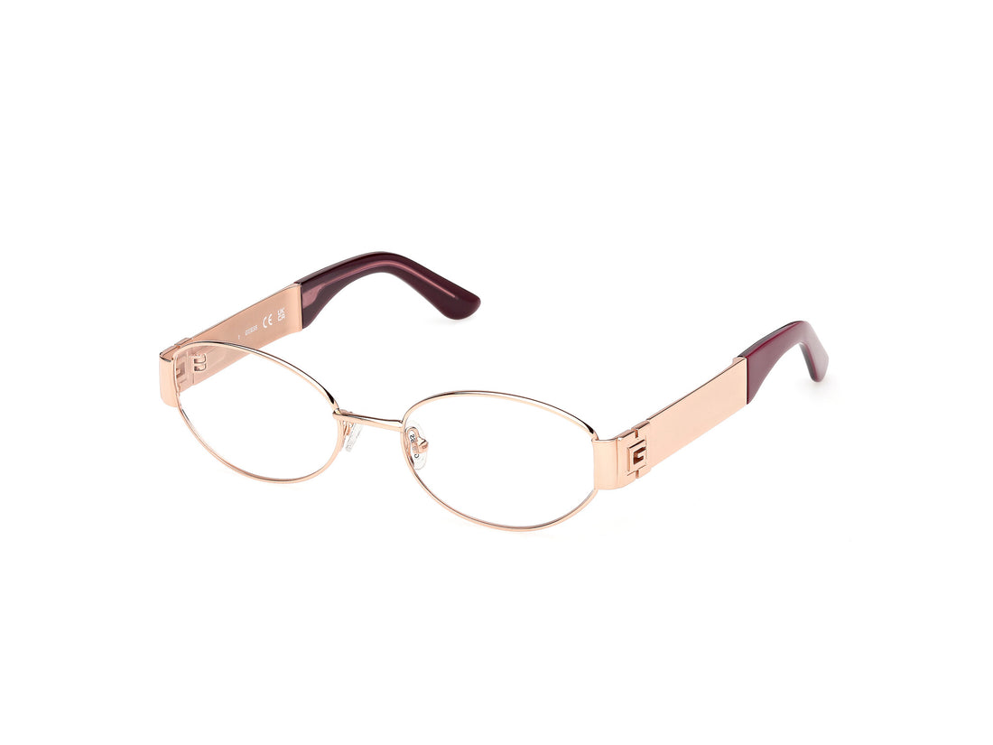 Brillen guess gu50314 028 dorado oval femenino größe 52mm - Hauptansicht