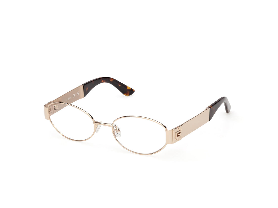 Gafas graduadas guess gu50314 032 dorado oval femenino talla 52mm - Vista principal