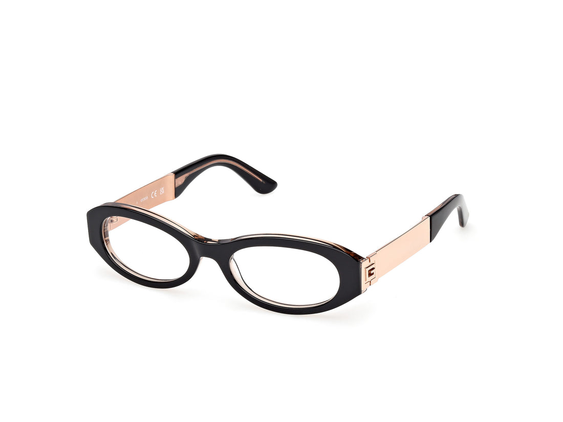 Brillen guess gu50315 001 negro oval femenino größe 52mm - Hauptansicht
