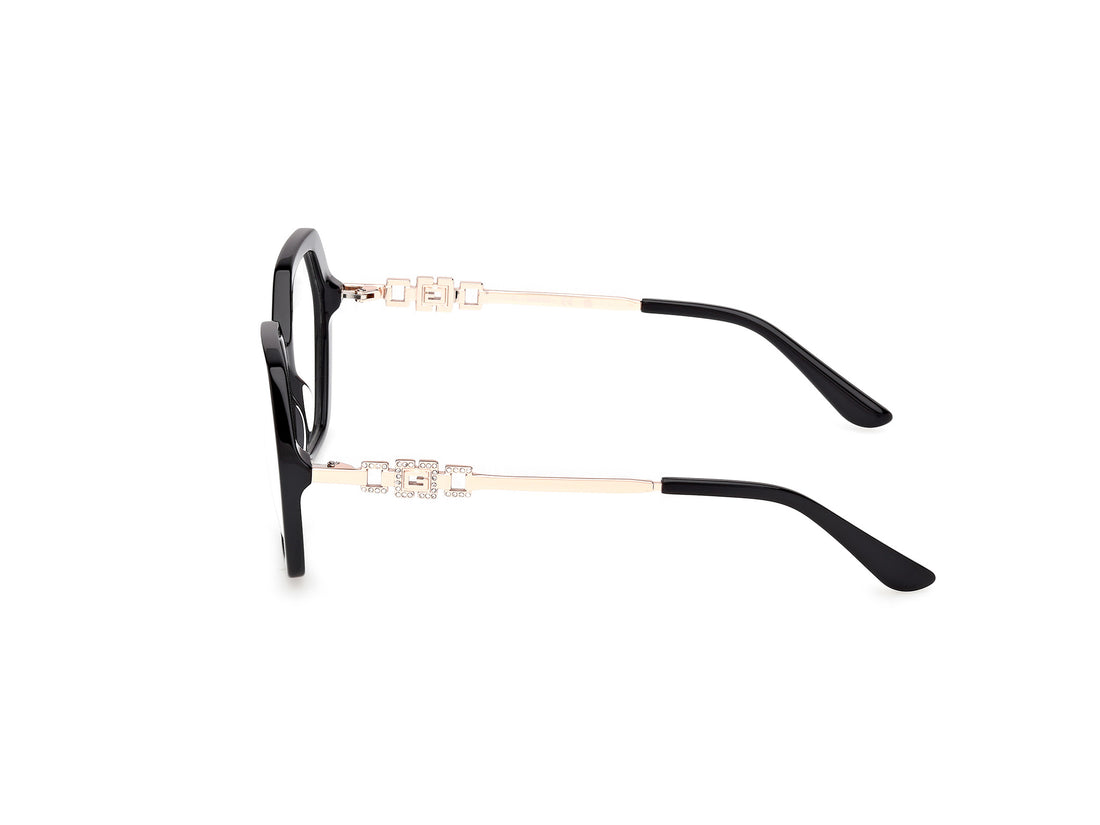 Occhiali da vista guess gu50317 001 negro geometric femenino taglia 54mm - Vista dettagliata
