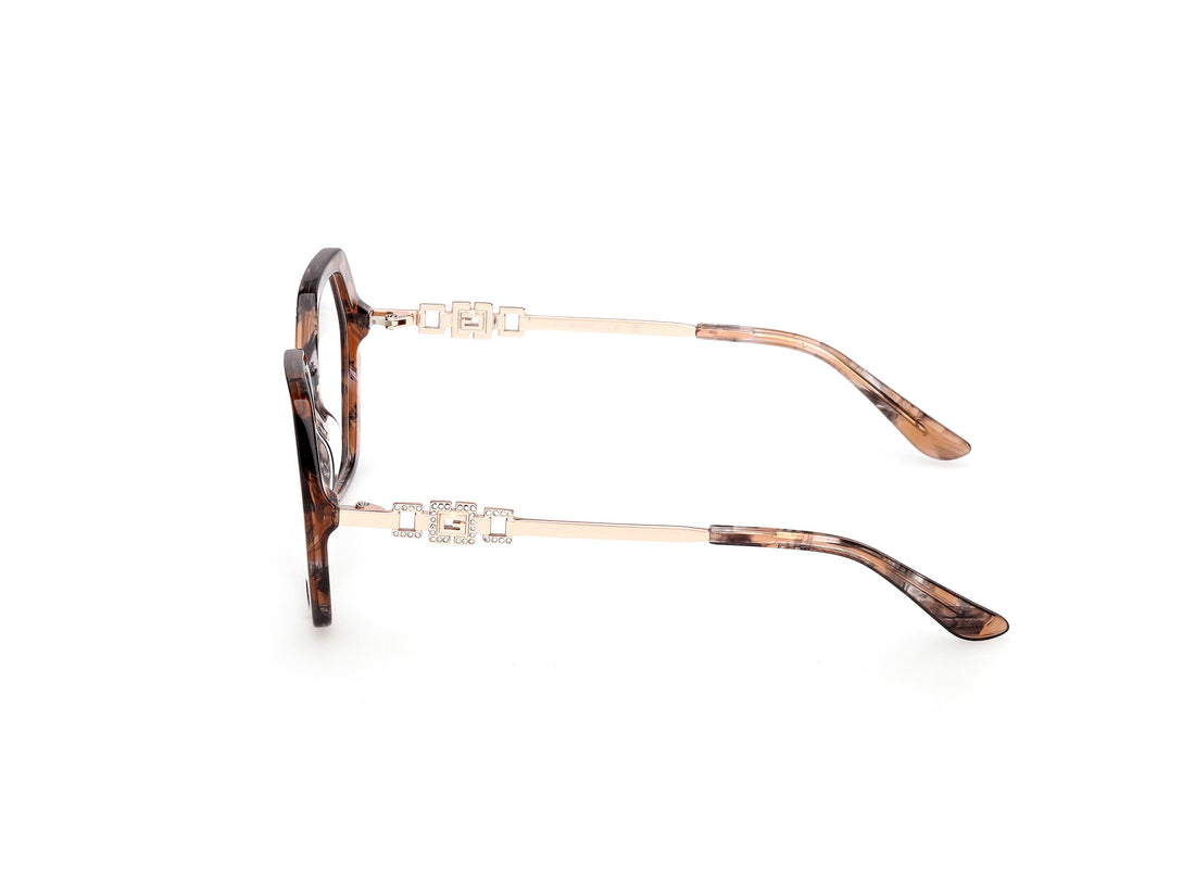 Occhiali da vista guess gu50317 074 rosa geometric femenino taglia 54mm - Vista dettagliata