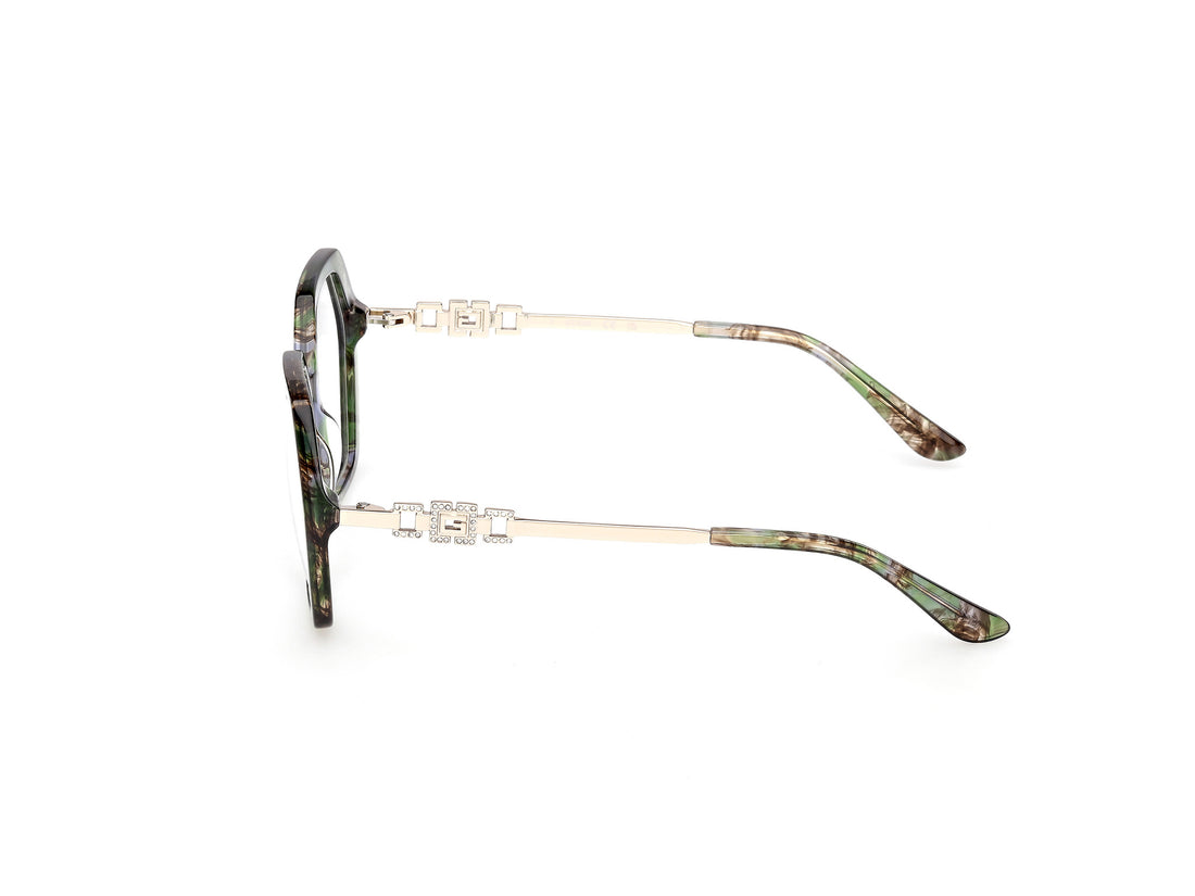 Brillen guess gu50317 098 verde geometric femenino größe 54mm - Detailansicht