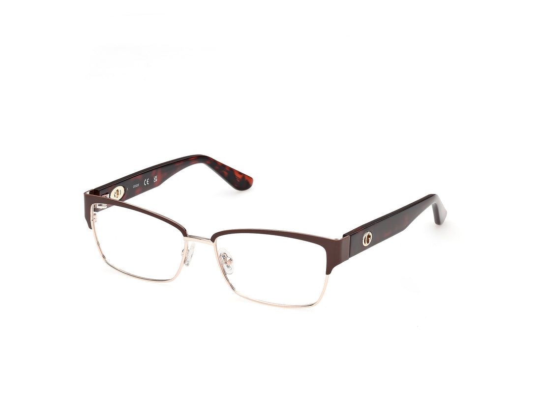 Brillen guess gu50383 049 marron rectangular femenino größe 55mm - Hauptansicht