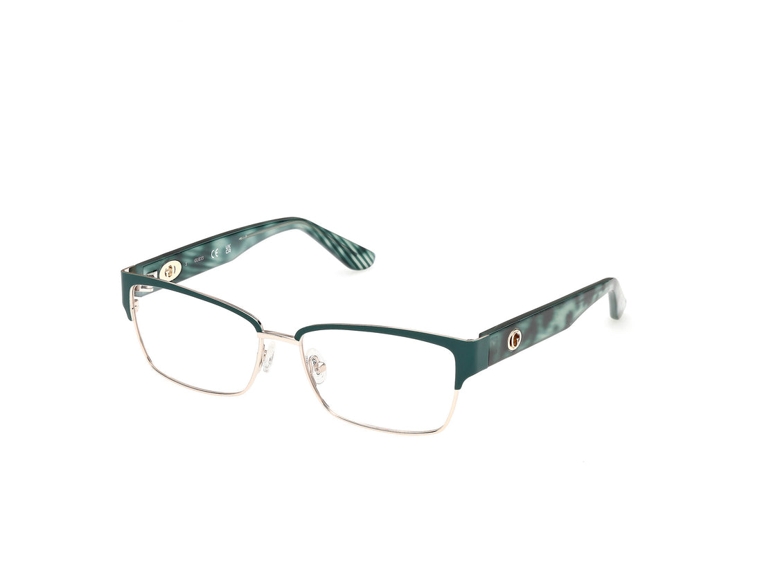 Brillen guess gu50383 097 verde rectangular femenino größe 55mm - Hauptansicht