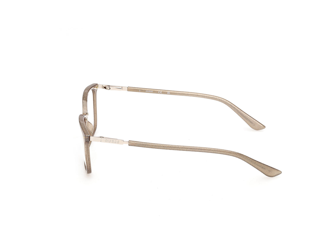 Brillen guess gu50386 059 beige rectangular femenino größe 54mm - Detailansicht