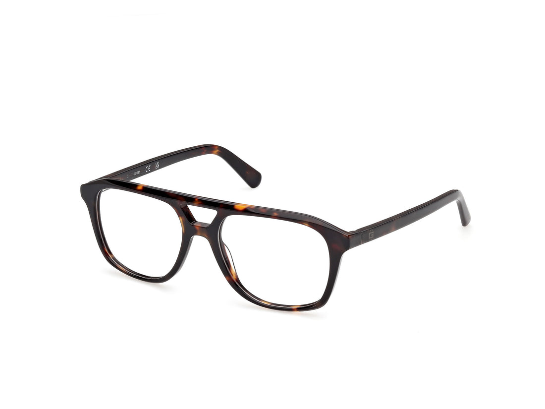 Lunettes de vue guess gu50447 052 havana pilot masculino taille 54mm - Vue principale