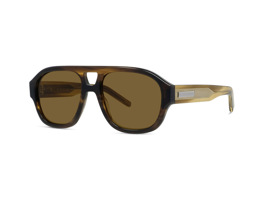 Sunglasses givenchy day gv40137u 62j brown geometric masculino size 55mm - Main view