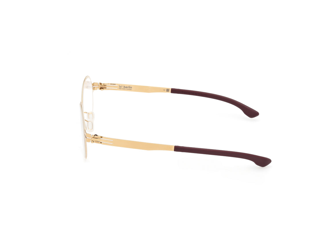 Lunettes de vue ic! berlin ic5069 wilhelm 031 dorado unisex taille 45mm - Vue détaillée
