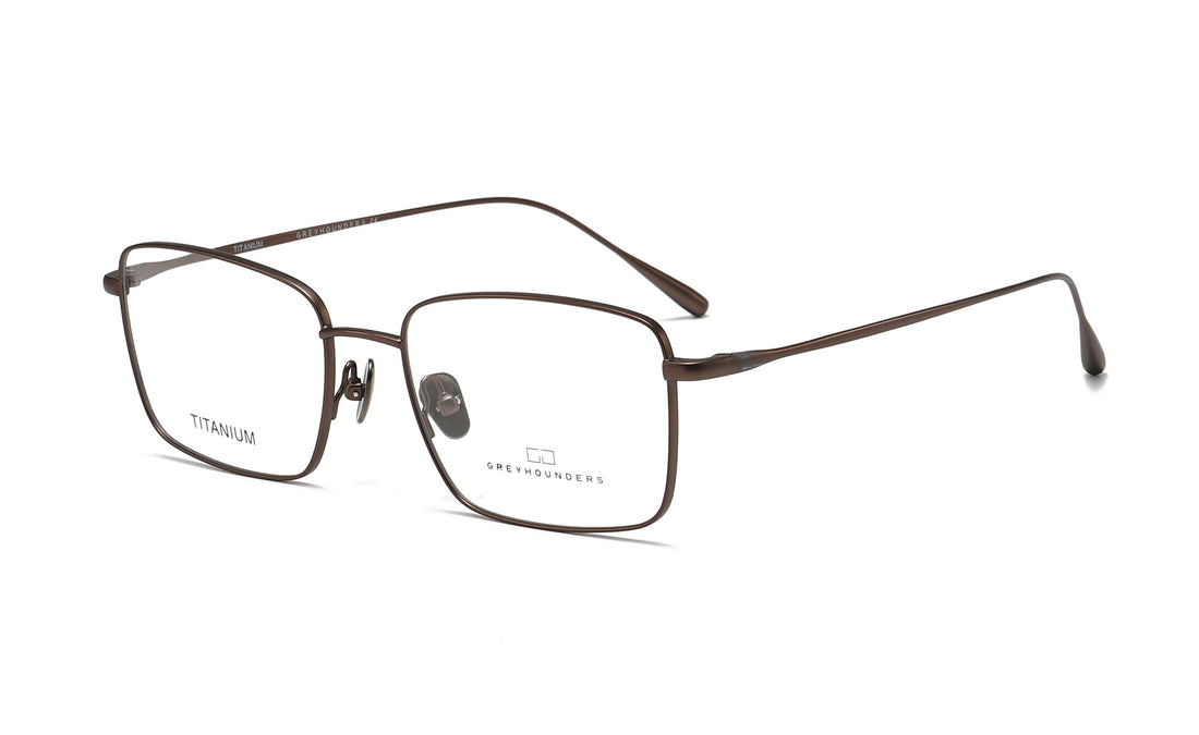 Brillen greyhounders roy c3 s brown marron rectangular masculino größe 55mm - Hauptansicht
