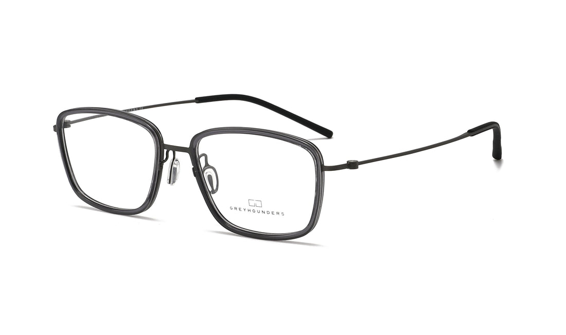 Prescription glasses greyhounders 8045 c2 s grey gris rectangular masculino size 54mm - Main view